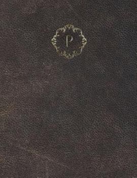 Paperback Monogram "P" Grid Sketchbook Book