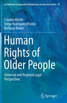 Paperback Human Rights of Older People: Universal and Regional Legal Perspectives Book