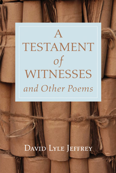 Paperback A Testament of Witnesses and Other Poems Book