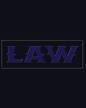 Paperback Elegant Law Notebook for Lawyers - Pass Your Bar Exam (College Ruled) Book