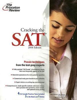Paperback Cracking the SAT, 2008 Edition (College Test Preparation) Book