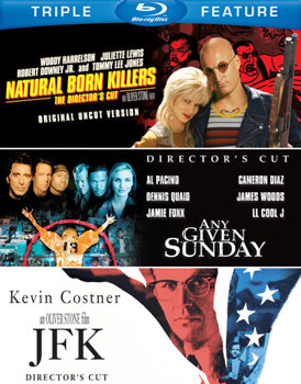 Blu-ray Natural Born Killers / Any Given Sunday / JFK Book