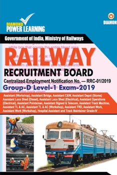 Paperback Railway Recruitment Board - Group - D Level - 1 Exam - 2019 Book