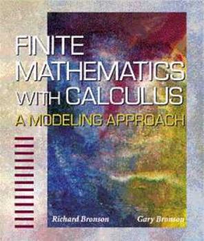 Hardcover Finite Mathematics with Calculus: A Modeling Approach Book