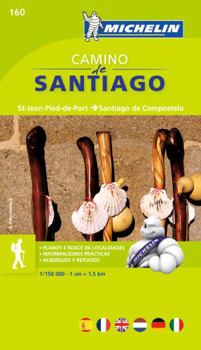 Map Michelin Guide to Camino de Santiago Book