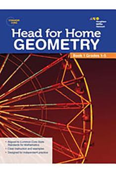 Paperback Head For Home Math Skills: Geometry, Book 1 Book