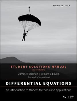 Paperback Differential Equations, Student Solutions Manual: An Introduction to Modern Methods and Applications Book