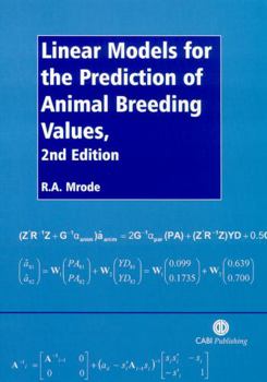Hardcover Linear Models for the Prediction of Animal Breeding Values Book