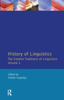 Hardcover History of Linguistics Volume I: The Eastern Traditions of Linguistics Book
