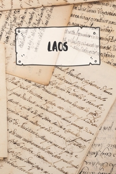 Laos: Ruled Travel Diary Notebook or Journey  Journal - Lined Trip Pocketbook for Men and Women with Lines