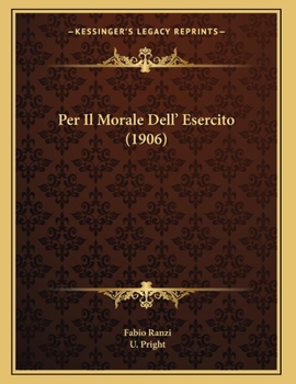 Paperback Per Il Morale Dell' Esercito (1906) [Italian] Book