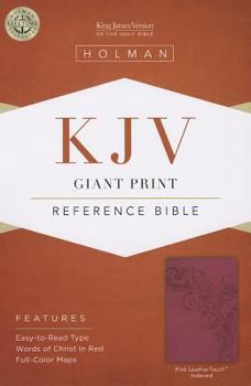 Imitation Leather Giant Print Reference Bible-KJV [Large Print] Book