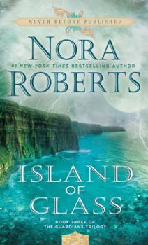 Hardcover Island of Glass [Large Print] Book