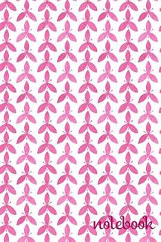 Paperback Notebook: Busy Pink Floral Design Book