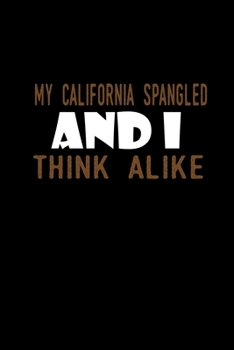 Paperback My California spangled and I think alike: Food Journal - Track your Meals - Eat clean and fit - Breakfast Lunch Diner Snacks - Time Items Serving Cals Book