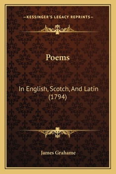 Paperback Poems: In English, Scotch, And Latin (1794) Book