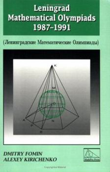 Paperback Leningrad Mathematical Olympiads 1987-1991 Book