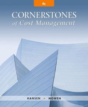 Hardcover Cornerstones of Cost Management Book