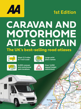 Paperback AA Caravan and Motorhome Atlas Britain Book