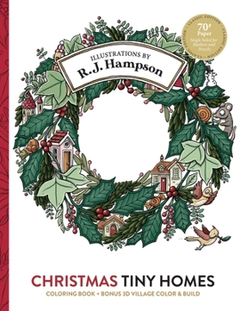 Christmas Tiny Homes Coloring Book