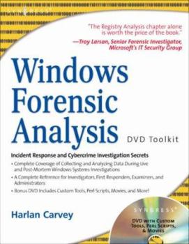 Paperback Windows Forensic Analysis DVD Toolkit [With DVD] Book