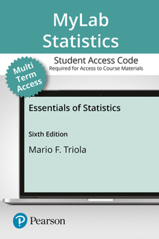 Misc. Mylab Statistics with Pearson Etext Access Code (24 Months) for Essentials of Statistics Book
