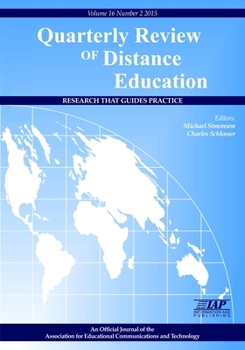 Paperback Quarterly Review of Distance Education Vol 16 Issue 2 Book