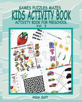 Paperback Kids Activity Book ( Activity Book For Preschool ) -Vol. 3 Book