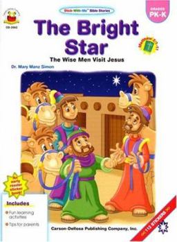 Paperback The Bright Star Wise Men Visit Jesus (Stick-With-Me Bible Stories) Book