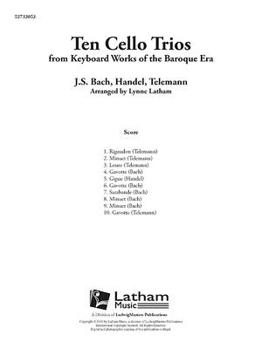 Paperback 10 Cello Trios: Conductor Score (Latham Music) Book