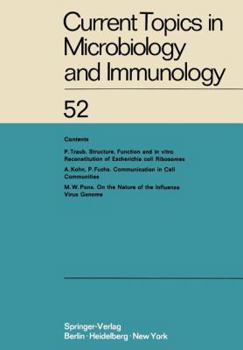 Paperback Current Topics in Microbiology and Immunology: Ergebnisse Der Mikrobiologie Und Immunitätsforschung Book