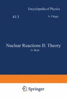 Paperback Nuclear Reactions II: Theory / Kernreaktionen II: Theorie Book
