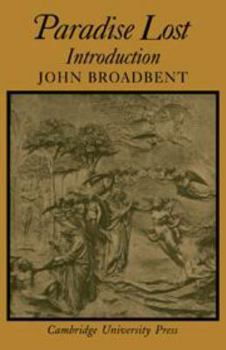 Hardcover Paradise Lost: Introduction (Cambridge Milton Series for Schools and Colleges) Book