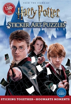Paperback Harry Potter Sticker Art Puzzles Book
