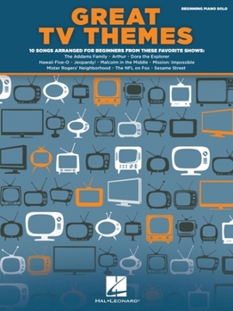 Paperback Great TV Themes: For Beginning Piano Solo Book