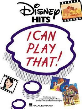 Paperback Disney Hits - I Can Play That (Easy Piano) Book