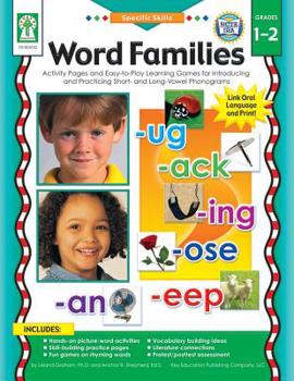 Paperback Word Families, Grades 1 - 2: Practice and Play with Sounds in Spoken Words by Recognizing, Isolating, Identifying, Blending, and Manipulating Phone Book