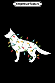 Composition Notebook: Christmas Lights German Shepherd Gifts for Dog Lovers Journal/Notebook Blank Lined Ruled 6x9 100 Pages