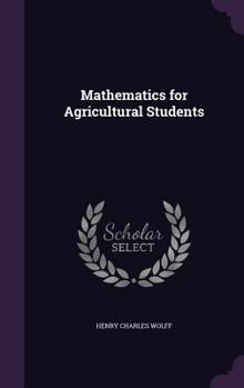 Hardcover Mathematics for Agricultural Students Book