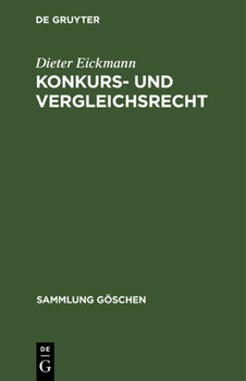 Hardcover Konkurs- und Vergleichsrecht [German] Book
