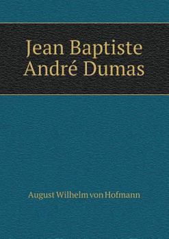 Paperback Jean Baptiste Andre&#769; Dumas Book