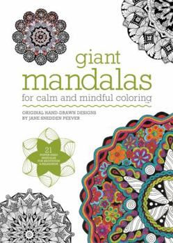 Paperback Giant Mandalas: For Calm and Mindful Coloring Book