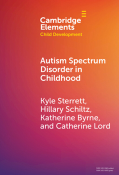 Hardcover Autism Spectrum Disorder in Childhood Book
