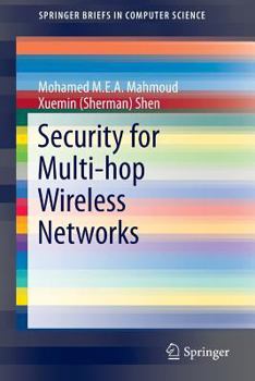 Paperback Security for Multi-Hop Wireless Networks Book