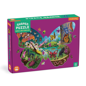 Misc. Bugs & Butterflies 300 Piece Shaped Scene Puzzle Book