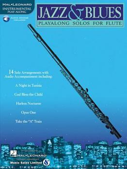 Paperback Jazz & Blues: Instrumental Play-Along for Flute [With] Book