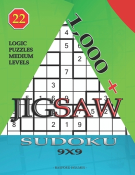 Paperback 1,000 + sudoku jigsaw 9x9: Logic puzzles medium levels Book