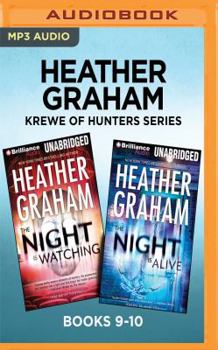 MP3 CD Heather Graham Krewe of Hunters Series: Books 9-10: The Night Is Watching & the Night Is Alive Book