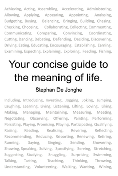 Paperback Your concise guide to the meaning of life Book