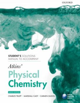 Paperback Student's Solutions Manual to Accompany Atkins' Physical Chemistry Book